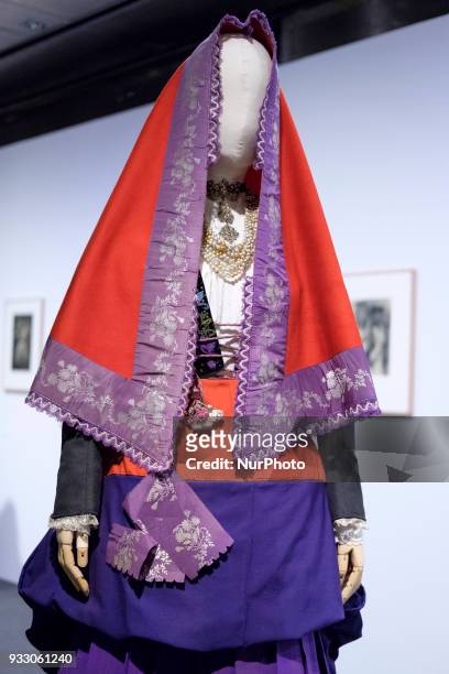 Exhibition of the ICONS OF STYLE. A look at traditional clothing' exhibition, curated by former director of the Palais Galliera, Oliver Saillard, at...