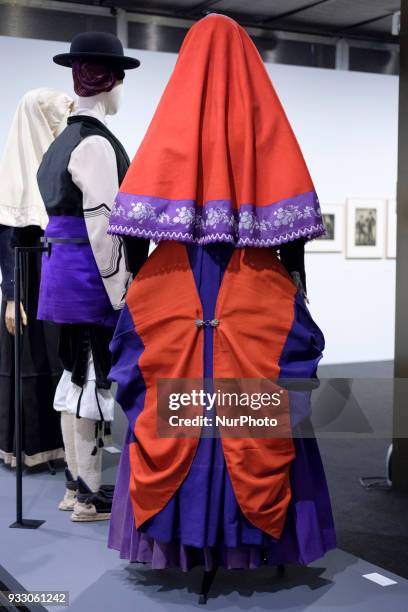 Exhibition of the ICONS OF STYLE. A look at traditional clothing' exhibition, curated by former director of the Palais Galliera, Oliver Saillard, at...