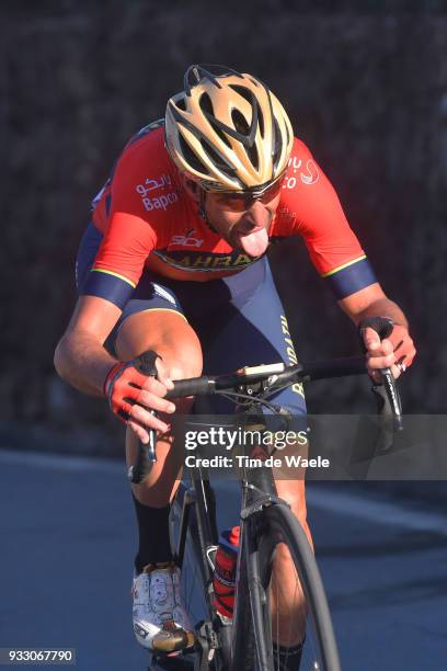 Vincenzo Nibali of Italy and Team Bahrain-Merida / during the 109th Milan-Sanremo 2018 a 291km race from Milan to Sanremo on March 17, 2018 in...