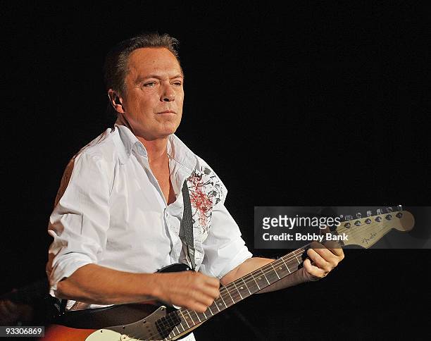 David Cassidy performs at the Queensborough Performing Arts Center in Queens on November 21, 2009 in New York City.