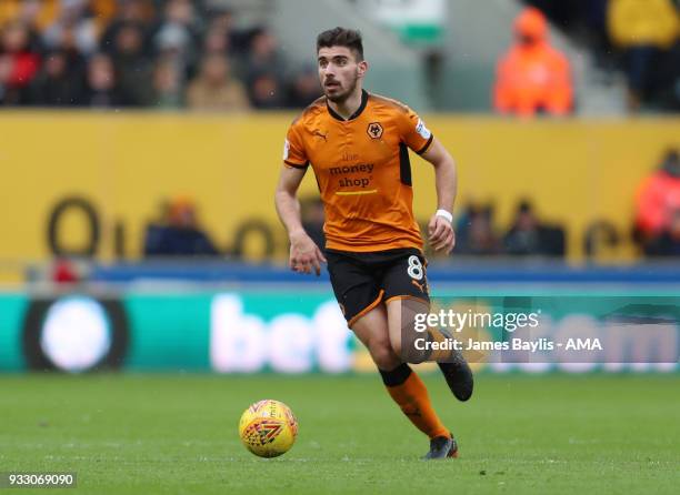 Ruben Neves of Wolverhampton Wanderers during the Sky Bet Championship match between Wolverhampton Wanderers and Burton Albion at Molineux on March...