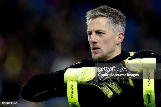 Remko Pasveer of Vitesse during the Dutch Eredivisie match between Vitesse v Heracles Almelo at the GelreDome on March 17, 2018 in Arnhem Netherlands