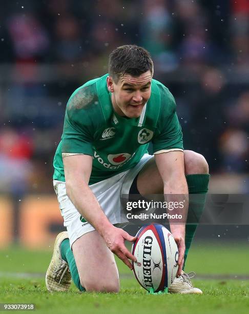 Ireland's Jonathan Sexton during NatWest 6 Nations match between England against Ireland at Twickenham stadium, London, on 17 Mar 2018