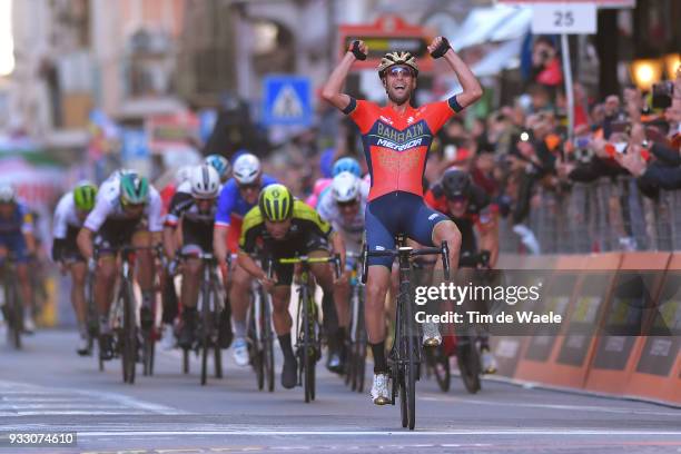 Arrival / Vincenzo Nibali of Italy and Team Bahrain-Merida / Celebration / Caleb Ewan of Australia and Team Mitchelton-Scott / during the 109th...