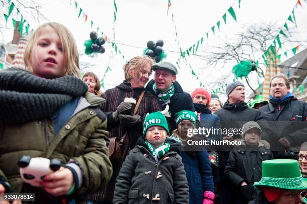 March 17th, The Hague. St. Patrick's day was celebrated for the eighth time in the Dutch city of The Hague. This is the largest celebration of St....