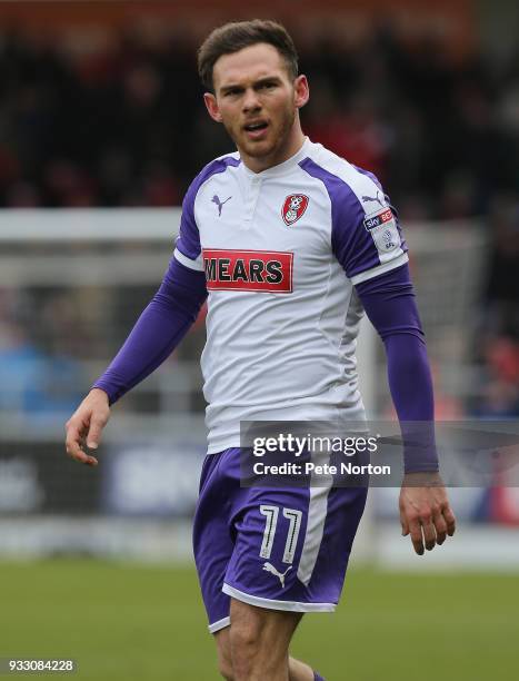 Jon Taylor of Rotherham United in action during the Sky Bet League One match between Northampton Town and Rotherham United at Sixfields on March 17,...