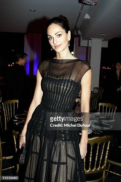 Tasha Vasconcelos attends the OTM Association dinner hosted by Babeth Djian and Pierre Pelegry, to raise funds for the children of Rwanda at Espace...