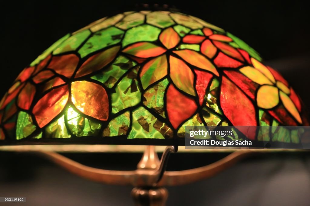 Colorful Tiffany type lamp