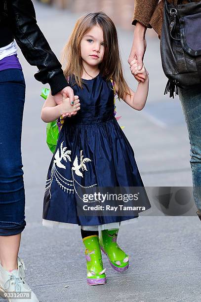 Suri Cruise walks in the Greenwich Village on November 22, 2009 in New York City.