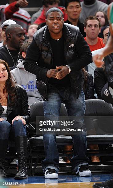 Tracy Morgan attends the Boston Celtics game against the New York Knicks at Madison Square Garden on November 22, 2009 in New York City.