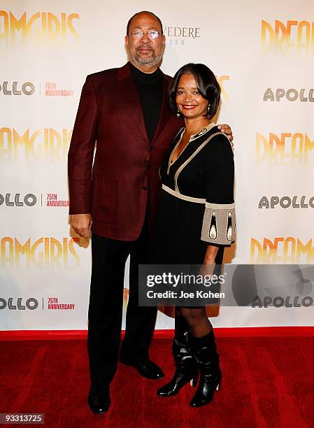 Richard Parsons and Jonelle Procope President and CEO of the Apollo Theater Foundation attend the opening night of "Dreamgirls" at The Apollo Theater...