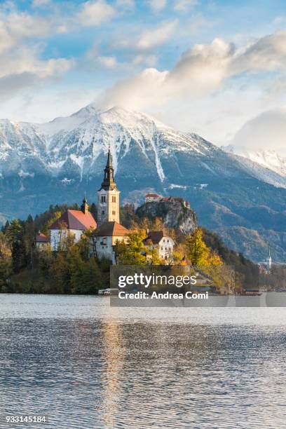 bled, upper carniola, slovenia, europe - bled slovenia stock-fotos und bilder