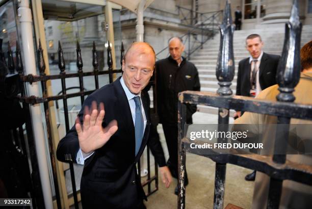 Thomas Enders current Airbus President,Chief Executive Officer, who is also former Chief Executive Officer of EADS arrives at the Palais Brongniart,...
