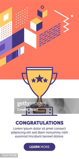 congrats banner - awards background stock illustrations