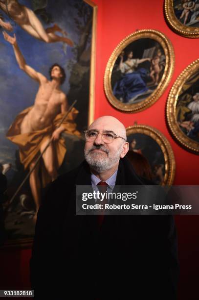 Massimo Medica curator of the Ancient Art Museum of Bologna attends 'Creti, Canova, Hayez. La Nascita Del Gusto Moderno Tra '700 e '800 Nelle...