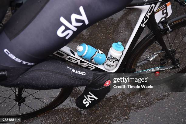 Illustration / SIS Bottle / Team SKY / during the 109th Milan-Sanremo 2018 a 291km race from Milan to Sanremo on March 17, 2018 in Sanremo, Italy.