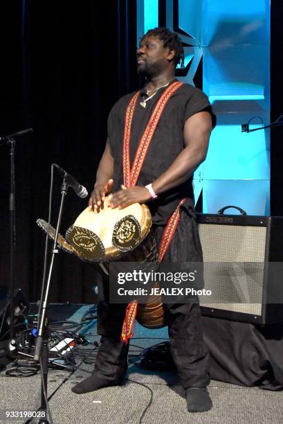 Assane of Gato Preto performs onstage at International Day Stage during SXSW on March 17, 2018 in Austin, Texas.