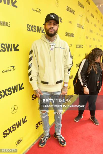 Dave East attends the "Rapture" Premiere 2018 SXSW Conference and Festivals at Paramount Theatre on March 17, 2018 in Austin, Texas.