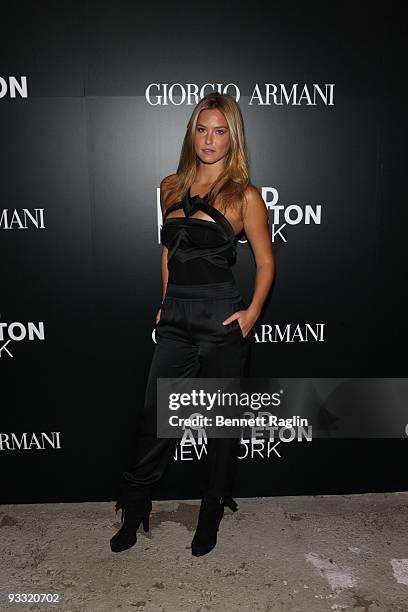 Model Bar Refaeli attends the Vladimir Restoin Roitfeld & Andy Valmorbida Presentation Of The Works Of Richard Hambleton at TBD on September 15, 2009...