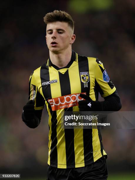 Mason Mount of Vitesse during the Dutch Eredivisie match between Vitesse v Heracles Almelo at the GelreDome on March 17, 2018 in Arnhem Netherlands