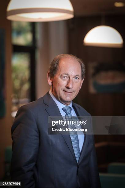 Paul Bulcke, chairman of Nestle SA, stands for a photograph following an interview in Brasilia, Brazil, on Friday, March 17, 2018. Nestle will be...