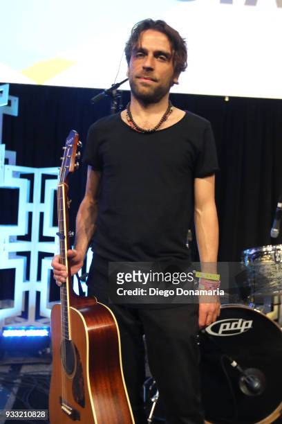 Fabrizio Cammarata performs onstage at Saturday International Artist Showcase at Flatstock during SXSW at Austin Convention Center on March 17, 2018...