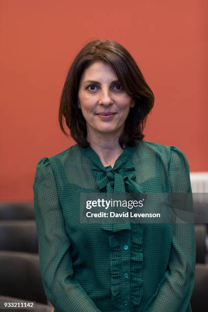 Gina Bellman, actress, at the FT Weekend Oxford Literary Festival on March 17, 2018 in Oxford, England.