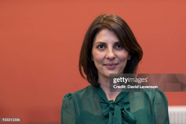 Gina Bellman, actress, at the FT Weekend Oxford Literary Festival on March 17, 2018 in Oxford, England.