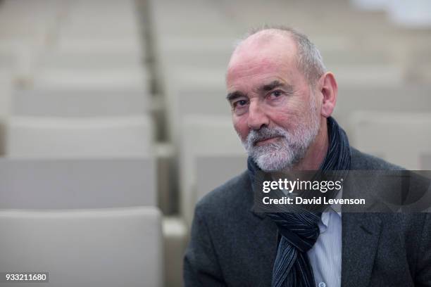 Christopher le Brun, artist and President of the Royal Academy of Arts, at the FT Weekend Oxford Literary Festival on March 17, 2018 in Oxford,...