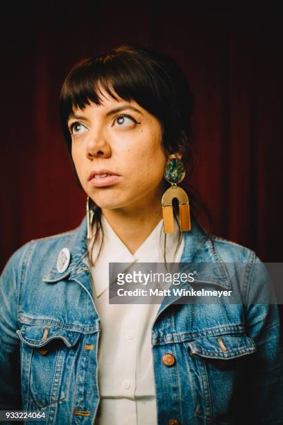 Alynda Segarra poses for a portrait at the "Blaze" Premiere at the 2018 SXSW Conference and Festivals at Paramount Theatre on March 16, 2018 in...