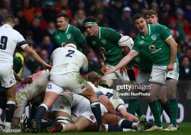 Ireland's Jonathan Sexton during NatWest 6 Nations match between England against Ireland at Twickenham stadium, London, on 17 Mar 2018