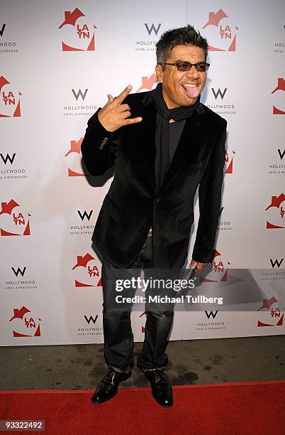 Comedian George Lopez arrives at the "LAYN Rocks" benefit concert for the Los Angeles Youth Network, held at the Avalon nightclub on November 22,...