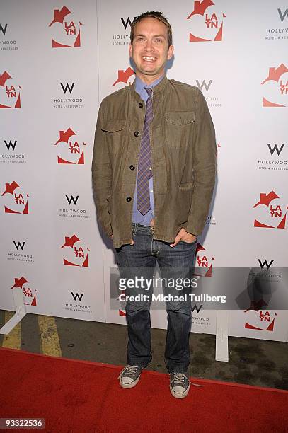 Actor Michael Dean Shelton arrives at the "LAYN Rocks" benefit concert for the Los Angeles Youth Network, held at the Avalon nightclub on November...