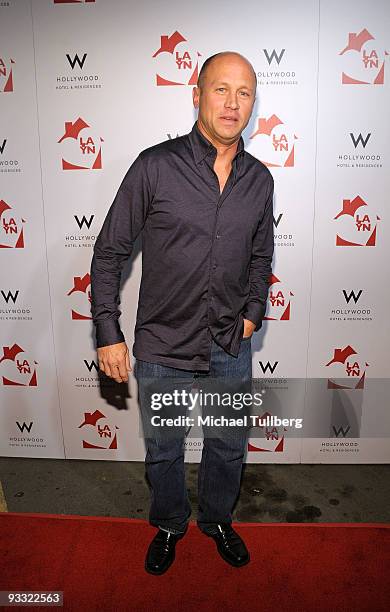 Actor/animator Mike Judge arrives at the "LAYN Rocks" benefit concert for the Los Angeles Youth Network, held at the Avalon nightclub on November 22,...