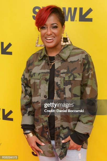 Rapsody attends the red carpet premiere of "Rapture" during SXSW 2018 at Paramount Theatre on March 17, 2018 in Austin, Texas.