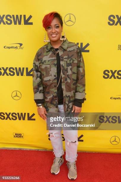 Rapsody attends the red carpet premiere of "Rapture" during SXSW 2018 at Paramount Theatre on March 17, 2018 in Austin, Texas.