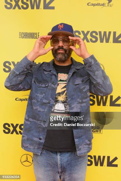 Director Sacha Jenkins attends the red carpet premiere of "Rapture" during SXSW 2018 at Paramount Theatre on March 17, 2018 in Austin, Texas.