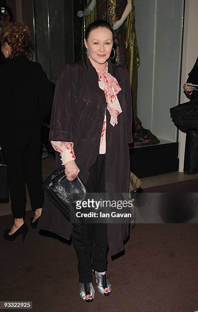 Frances Barber attends the London Evening Standard Theatre Awards at the Royal Opera House on November 23, 2009 in London, England.