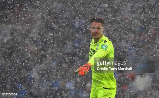 Wayne Hennessey of Crystal Palace during the Premier League match between Huddersfield Town and Crystal Palace at John Smith's Stadium on March 17,...
