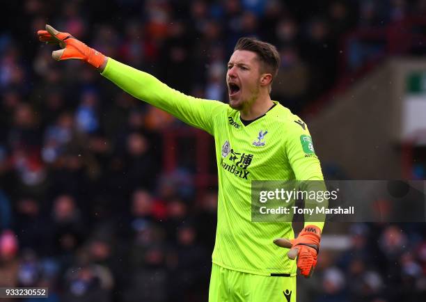 Wayne Hennessey of Crystal Palace during the Premier League match between Huddersfield Town and Crystal Palace at John Smith's Stadium on March 17,...