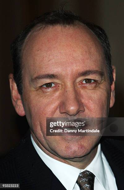 Kevin Spacey attends the London Evening Standard Theatre Awards at The Royal Opera House on November 23, 2009 in London, England.