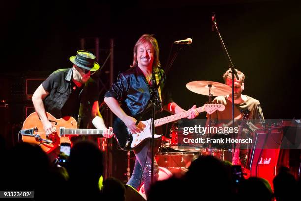 British singer Chris Norman performs live on stage during a concert at the Tempodrom on March 17, 2018 in Berlin, Germany.