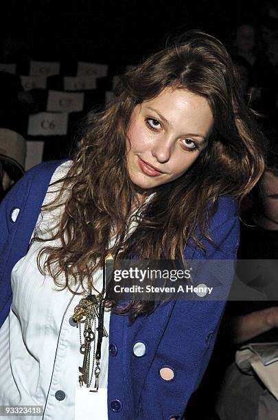 Cory Kennedy attends Erin Wasson x RVCA Spring 2010 during Mercedes-Benz Fashion Week at Bryant Park on September 11, 2009 in New York City.