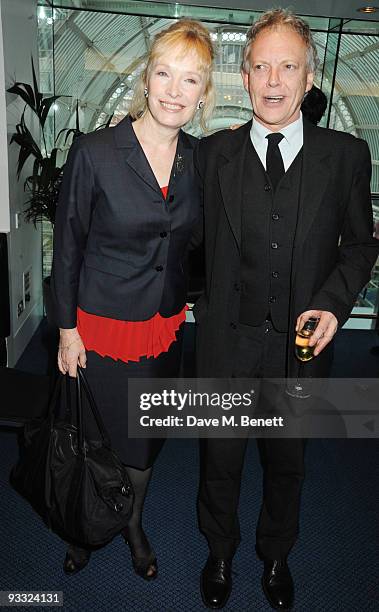 Lindsay Duncan and Hilton McRae attend the reception ahead of the London Evening Standard Theatre Awards, at the Royal Opera House on November 23,...