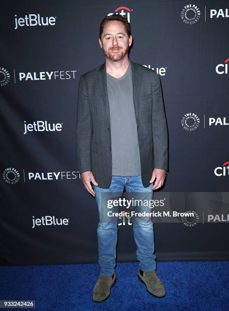 Actor Scott Grimes of the television show "The Orville" attends The Paley Center for Media's 35th Annual Paleyfest Los Angeles at the Dolby Theatre...