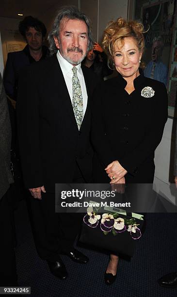 Gawn Grainger and Zoe Wannamaker attend the reception ahead of the London Evening Standard Theatre Awards, at the Royal Opera House on November 23,...