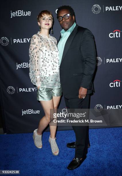 Actor Chad L. Coleman and his wife Noemi Buttinger of the television show "The Orville" attend The Paley Center for Media's 35th Annual Paleyfest Los...