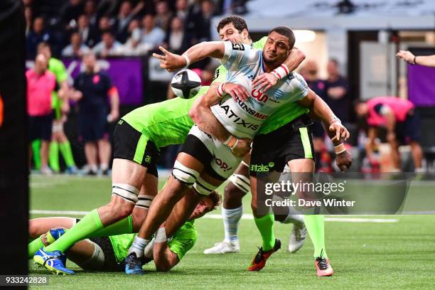 Boris Palu of Racing 92 during the Top 14 match between Racing 92 and Stade Francais at U Arena on March 17, 2018 in Nanterre, France.