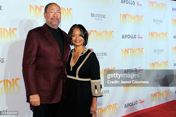 Chairman of Citigroup Richard Parsons and President and Chief Executive Officer of the Apollo Theater Foundation Jonelle Procope attend the opening...