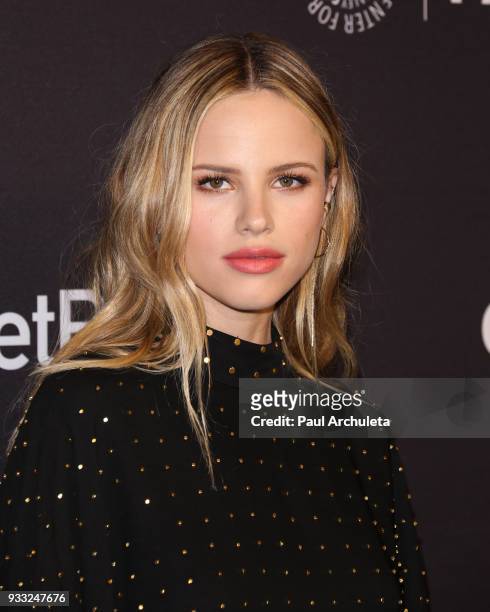 Actress Halston Sage attends the 2018 PaleyFest screening of FOX's "The Orville" at the Dolby Theatre on March 17, 2018 in Hollywood, California.